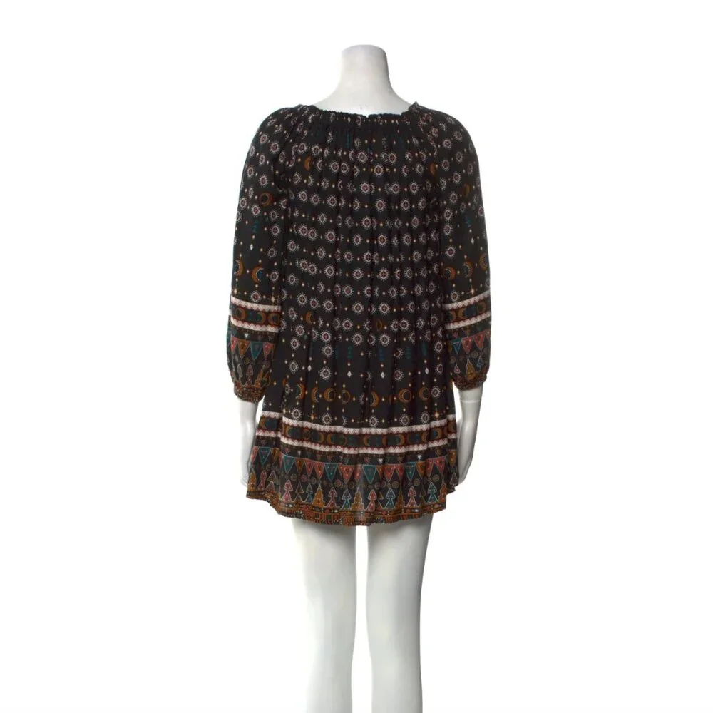 VGUC $136 Cleobella Dresden Off-the-Shoulder Dress with Tribal Print -size XS!